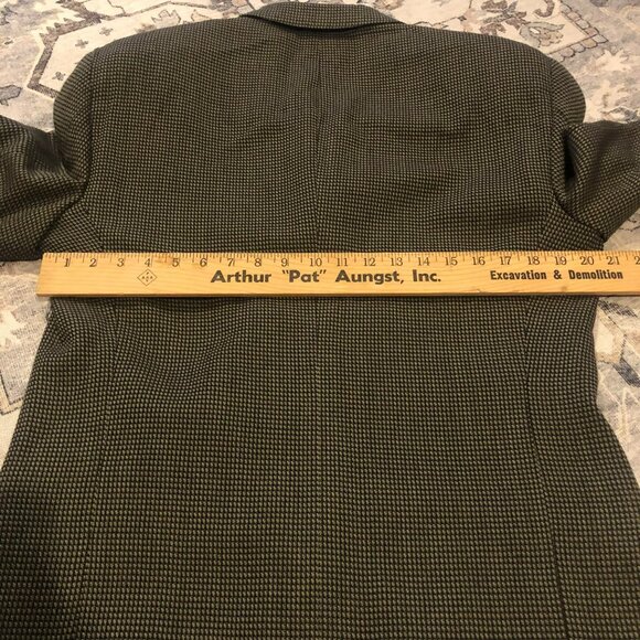 MANI Men's Houndstooth Wool Blazer Jacket Size 43R Sport Coat - Picture 7 of 9